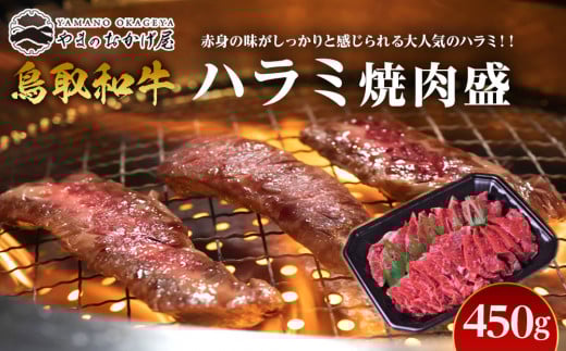 53.鳥取牛ハラミ焼肉盛 450g【国産 鳥取和牛 和牛 焼肉 肉 にく 鳥取県 北栄町 おすすめ 人気】鳥取県北栄町24000肉牛肉