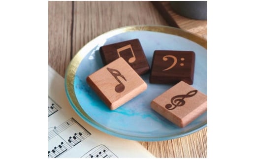 音符のクッキーマグネット4種セット大阪府大東市16000衣類・装飾品・工芸品その他 装飾品・工芸品