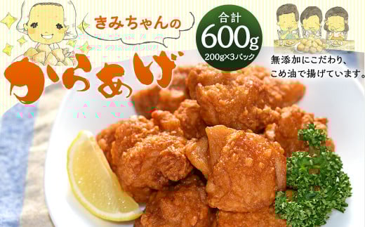 子どもが大好き!きみちゃんのから揚げ 200g×3パック 計600g福岡県直方市11000鍋セット・総菜・加工食品総菜