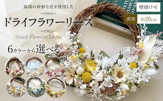 【ホワイトベージュ】福岡の新鮮な花を使用した ドライフラワー リース | 花 お花 はな インテリア アレンジメント ギフト 植物 贈り物福岡県直方市17000衣類・装飾品・工芸品その他 装飾