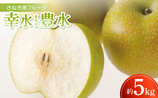 さぬき讃フルーツ「幸水または豊水」約5kg<令和8年8〜9月発送>【1609818】香川県24000果物・フルーツりんご・梨