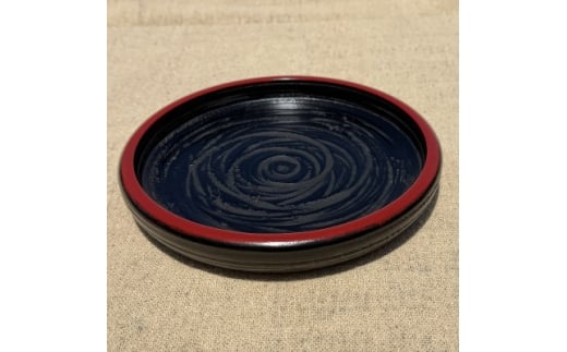 <香川漆器>21cm浅菓子鉢 象谷渕朱【1620817】香川県9000雑貨・日用品食器・グラス