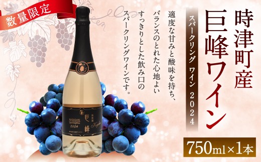 時津町産 巨峰スパークリングワイン 2024 750ml長崎県時津町15000酒・アルコールワイン