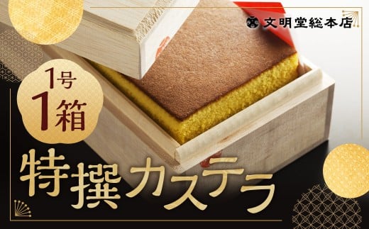 特撰カステラ 1号 / 1号(580g) 和三盆糖・カステラ専用卵使用 長崎 文明堂長崎県時津町14000菓子・スイーツケーキ・カステラ
