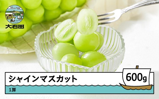 【先行予約】 ぶどう シャインマスカット 秀品 600g 1房 フルーツ 果物 令和8年産 2026年産 山形県産 ns-busmx600山形県大石田町11000果物・フルーツマスカット・ぶどう