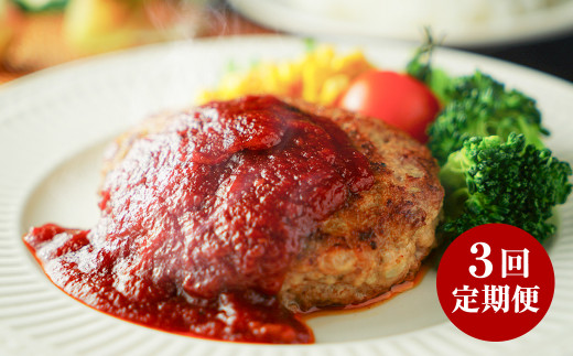 【3回定期便】馬肉ハンバーグ 150g×10個 お肉 肉 馬肉 100% ハンバーグ 冷凍 調理済 個包装 合計30個 合計4.5kg 4500g 惣菜 おかず お取り寄せ 3回 定期便熊本県湯前町36000肉ジビエ