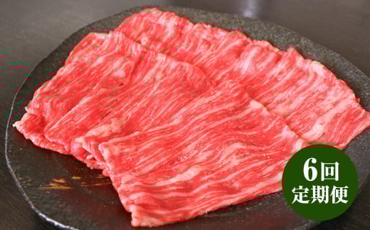 【6回定期便】【GI認証】くまもとあか牛 ロース すきやき用 500g お肉 肉 牛肉 あか牛 すき焼き 冷凍 6回 6ヶ月 定期便 合計3kg 3000g お取り寄せ熊本県湯前町180000肉牛肉
