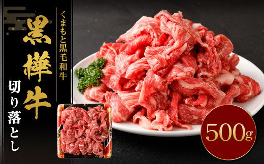 黒樺牛 切り落とし500g (500g×1パック) 黒毛和牛 牛肉 切り落とし肉 冷凍熊本県湯前町12000肉牛肉