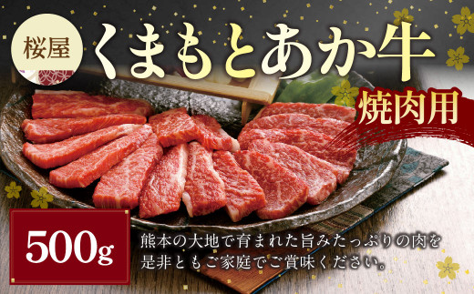 くまもと あか牛 (GI) 焼肉用 500g 牛肉 肉 お肉 焼肉 焼き肉 BBQ 国産 和牛 褐毛和種 冷凍 熊本県 湯前町熊本県湯前町18000肉牛肉