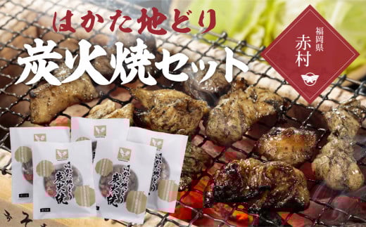 はかた地どり 炭火焼セット(100g×5袋) 2T1福岡県赤村12000肉鶏肉