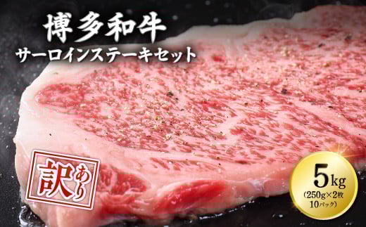 【訳あり】博多和牛サーロインステーキセット 5kg(250g2枚入り×10p) Y13-S福岡県赤村150000肉牛肉