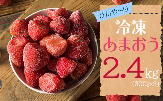 【冷凍】博多 あまおう 2.4kg(800g×3袋) 2L2-S1福岡県赤村13000果物・フルーツいちご