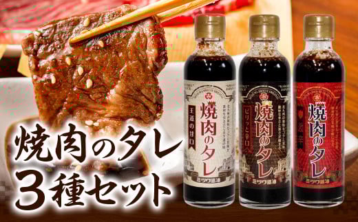 焼肉のタレ 3本セット(甘口・辛口・激辛) 250g×3本 計750g福岡県北九州市13000調味料・油その他 調味料・油