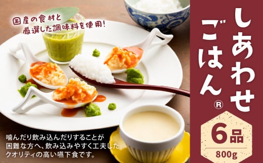 しあわせごはん?? 嚥下食 セット 6種 800g福岡県北九州市13000鍋セット・総菜・加工食品総菜