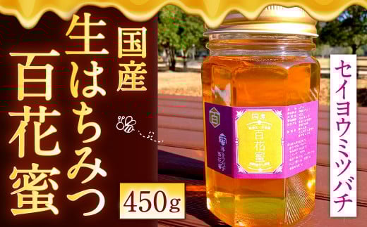 国産 生はちみつ セイヨウミツバチ 百花蜜 450g 蜂蜜 はちみつ ハチミツ福岡県北九州市14000鍋セット・総菜・加工食品ジャム・はちみつ
