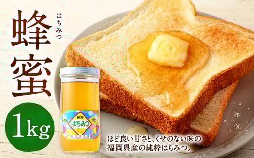 蜂蜜 1kg 福岡県産 はちみつ 純粋 ハチミツ 国産 日本産福岡県北九州市15000鍋セット・総菜・加工食品ジャム・はちみつ