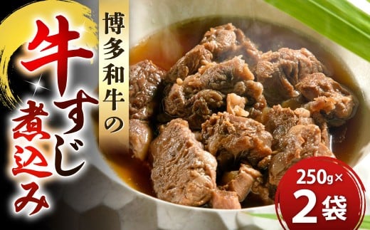 博多和牛の牛すじ煮込み 250g×2袋 計500g 牛すじ煮込み 牛スジ煮込み 牛すじ 牛スジ 牛肉 牛 博多和牛 冷凍 福岡県 北九州市福岡県北九州市21000肉牛肉