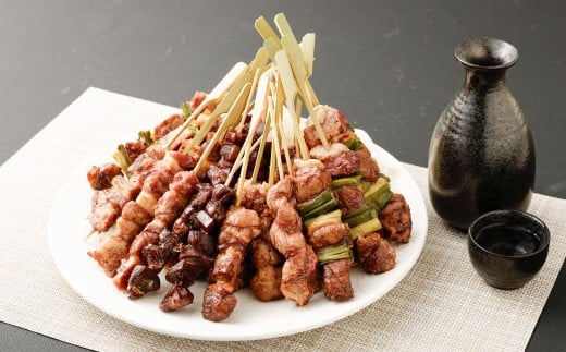 『京鴨』串6種バーベキューセット(約1.1kg) / むね串 むねネギ串 もも串 ももネギ串 砂ずり串 ササミ串岡山県美咲町25000肉ジビエ