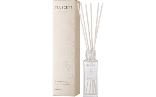 ティーセント リードディフューザー ホワイトピーチティー の 香り 晴香堂 HARUKADO  TEA SCENT ルームフレグランス 芳香剤 インテリア アロマ  香り リビング 玄関 ベッドルーム プレゼント ギフ