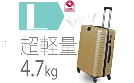 No.650 TOMAXライトキャリー大型ゴールド 4.7kg / キャリーバック スーツケース カバン 神奈川県神奈川県厚木市32000衣類・装飾品・工芸品鞄・バッグ