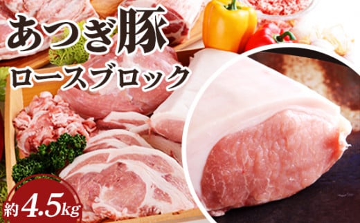 No.874 かながわの名産100選 あつぎ豚 ロースブロック / 豚肉 ブランド豚 名産 神奈川県 特産品神奈川県厚木市40000肉豚肉