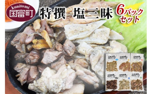 <特撰 塩三昧 6パックセット>入金確認後、翌月末までに順次出荷宮崎県国富町14000肉鶏肉