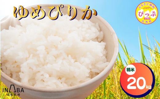 ゆめぴりか 精米 20kg【稲場農場】【先行予約】米 お米 北海道米 特Aランク 国産 白米 コメ 北海道 比布町 ぴっぷ 1024-004北海道比布町59500米・パン白米