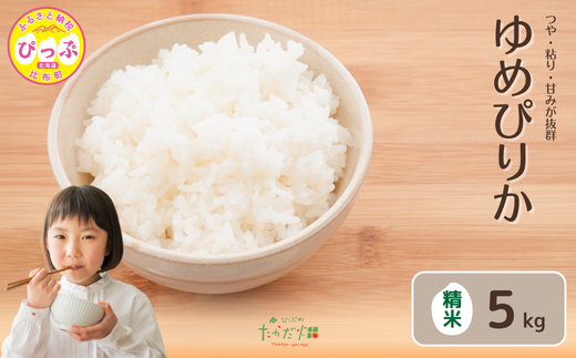 令和7年産 新米 ゆめぴりか 精米 5kg【たかだ畑】 米 お米 北海道米 特Aランク 国産 白米 コメ 2025年産 北海道 比布町 ぴっぷ 1018-006北海道比布町15500米・パン白米