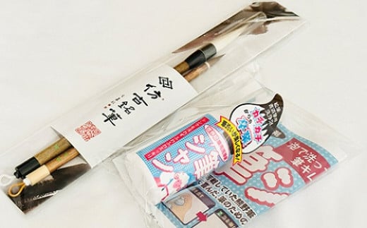 熊野筆 人気書筆2本&筆シャン広島県熊野町25000衣類・装飾品・工芸品その他 装飾品・工芸品