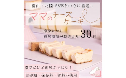 【濃厚だけど後味すっきり!】とろける食感のママのチーズケーキ富山県南砺市10000菓子・スイーツケーキ・カステラ
