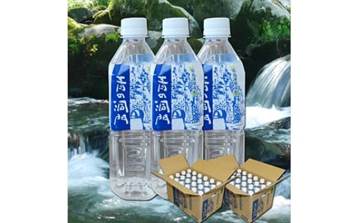 耶馬溪源流水 青の洞門 500ml×48本 2ケース | 湧き水 天然水 ナチュラルミネラルウォーター大分県中津市19000お茶・飲料水・ミネラルウォーター