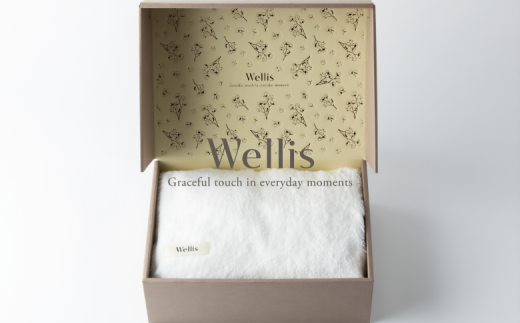 Wellis【極上の肌心地】ブランケット1枚 ギフトセット(009_5046)大阪府熊取町132000雑貨・日用品寝具・タオル