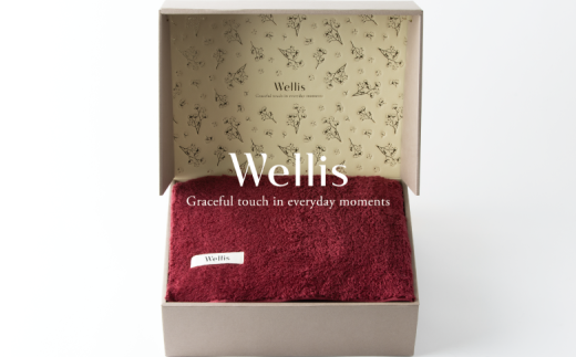 Wellis【極上の肌心地】ブランケット1枚 ギフトセット ボルドー (009_5046_04)大阪府熊取町132000雑貨・日用品寝具・タオル