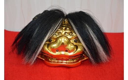獅子頭 4.5寸ミニチュア 金箔仕上げ 播州の伝統技法 職人技兵庫県高砂市470000衣類・装飾品・工芸品その他 装飾品・工芸品