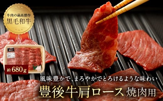 074-381 豊後牛 肩ロース 焼肉用 約680g 牛肉大分県豊後大野市23000肉牛肉