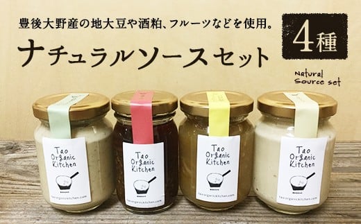019-822 ナチュラル ソース セット 4種  計370ml  詰合せ ( フムス / ラー油 / タルタルソース / ジャム )大分県豊後大野市14000調味料・油その他 調味料・油