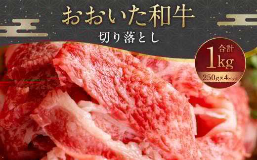 093-1011 おおいた和牛 切り落とし 1kg(250g×4パック)大分県豊後大野市19000肉牛肉