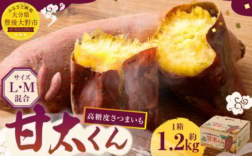 171-1134x1 【先行予約】 高糖度さつまいも 甘太くん 約1.2kg(Lサイズ2本・Mサイズ3本) サツマイモ 甘藷 かんしょ おやつ 焼き芋 【2025年11月下旬から2026年4月下旬発送予定】大分県豊後大野市50