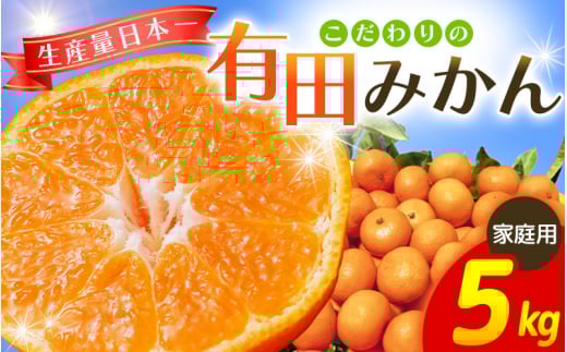 【2025年11月発送予約分】\光センサー選別/ 【農家直送】【家庭用】こだわりの有田みかん 約5kg+250g(傷み補償分) 先行予約 有機質肥料100% サイズ混合 【11月発送】みかん ミカン 有田みか