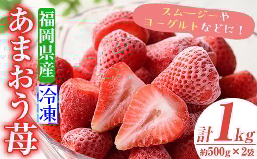 <先行予約受付中!2026年4月より順次発送>冷凍あまおう苺(約500g×2袋・計1kg)いちご イチゴ 冷凍 シャーベット 冷凍いちご ヨーグルト ジャム <離島配送不可>【ksg0046】【南国フルーツ】