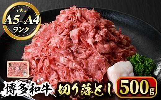 博多和牛A5〜A4 切り落とし500g<化粧箱入>牛肉 黒毛和牛 国産 霜降り<離島配送不可>【ksg0352】【マル五】福岡県春日市15000肉牛肉