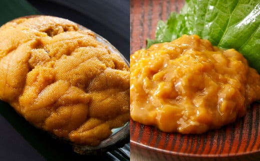 広田湾漁協からお届け!焼きウニ 塩ウニ の食べ比べセット 【 ミョウバン不使用 ウニ 雲丹 天然 濃厚 人気 魚介類 海産物 海の幸 三陸産 】RT939岩手県陸前高田市25000魚介・海産物イカ・タコ