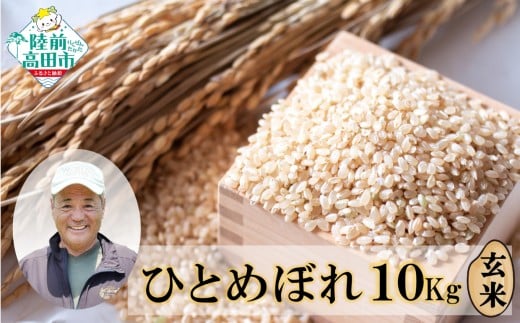 【令和7年度産】新米 ひとめぼれ 玄米 10kg 海の見える農園で作った玄米 【 米 お米 おにぎり おむすび お弁当 数量限定 産地直送 岩手県 陸前高田市 大和農園 】 RT3015-R7岩手県陸前高田市30000