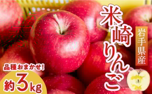 【旬のりんごをお届け!】 米崎りんご 約3kg 品種おまかせ ★大和田果樹園★ 【 数量限定 リンゴ 林檎 りんご 9月 10月 11月 12月 青林 王林 ジョナゴールド シナノスイート 等  岩手 陸前高田
