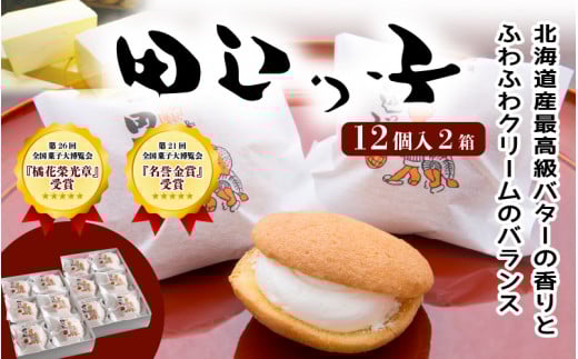 銘菓 田辺っ子(たなべっこ)12個入り×2箱 / 銘菓 お菓子 スイーツ 和菓子 個包装 小分け プレゼント ギフト ご家庭用 贈答 和歌山 バター クリーム お土産 お取り寄せ 田辺市【shd002-1】和歌