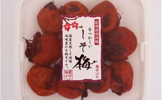 なつかしい梅しそ漬け A級品 250g×4個 計1kg / 和歌山 和歌山県産 田辺市 紀州南高梅 南高梅 梅干し 梅干 梅 しそ漬け しそ梅 昔なつかしい 化学調味料不使用 甘味料不使用 A級【kfo008-1】和歌山
