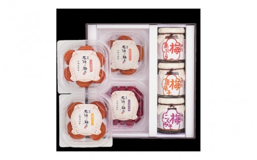 梅干し 石神邑セット(梅あぶら3種 梅干4種 ) / 和歌山 田辺市 紀州南高梅 南高梅 梅干し 梅干 梅 うめ 肉厚 おにぎり 焼酎 梅酒 健康 梅あぶら  にくみそ セット 詰合せ【isg033】和歌山県田