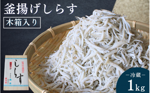 釜揚げしらす(木箱入り)1kg※北海道・沖縄・離島配送不可 / 贈答品 ギフト しらす丼 丼ぶり シラス 冷蔵 お取り寄せ 和歌山県 田辺市【has004-3】和歌山県田辺市20000魚介・海産物その他 魚