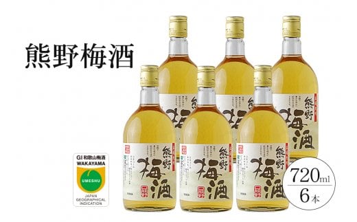 熊野梅酒 6本セット【prm015A】和歌山県すさみ町28000酒・アルコールその他 酒・アルコール