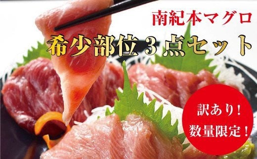 【訳あり】南紀本マグロ 希少部位三点セット約600g 本鮪 本まぐろ 鮪 まぐろ マグロ 訳アリ 【nks201】和歌山県すさみ町14000魚介・海産物鮮魚